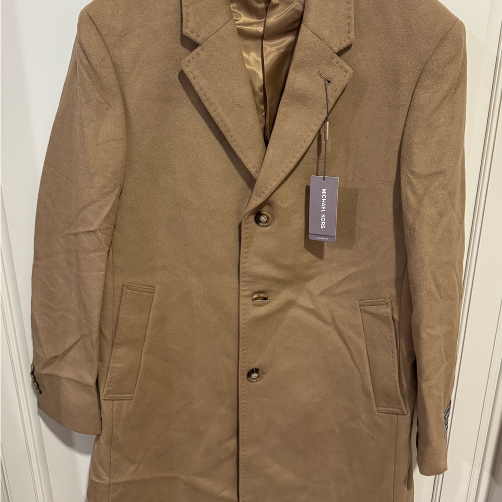 Men's Beige Michael Kors Coat NWT 40S